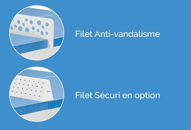 Table de ping pong outdour pour collectivités DIABOLO RESITEC HD 60 - Référence BTD6010_3