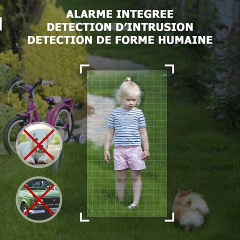 Pack de 4x double projecteur avec caméra - fv810e - wifi intégré - détecteur de mouvement - connexion application android et ios_3