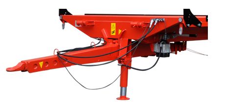 Remorque plateau agricole équipée de flèche à ressorts