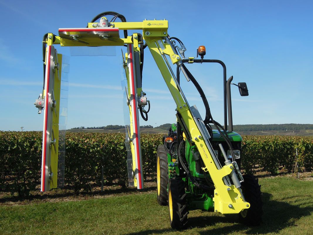 Châssis agricole COLLARD pour outils comme effeuilleuse et rogneuse