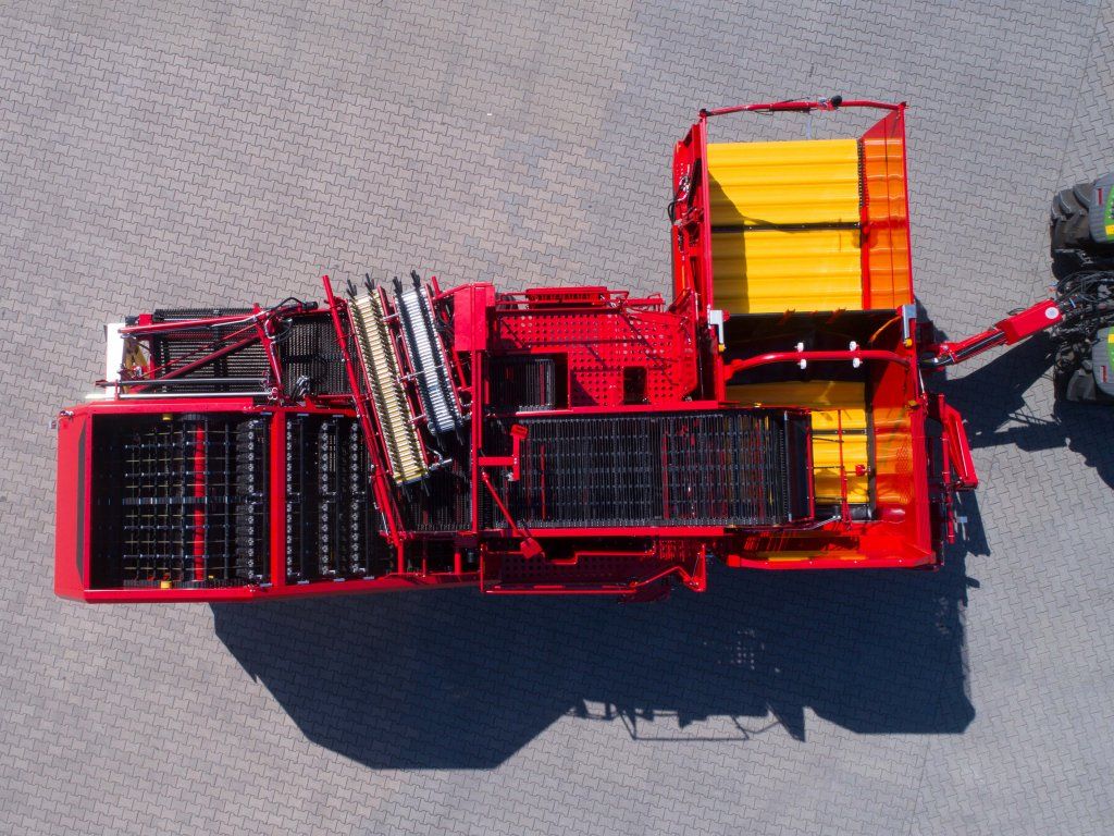 Arracheuse EVO 280 - 2 rangs - Grimme France - Largeur 3000 mm - Trémie 8000 kg - Traitement doux et rendement élevé_3