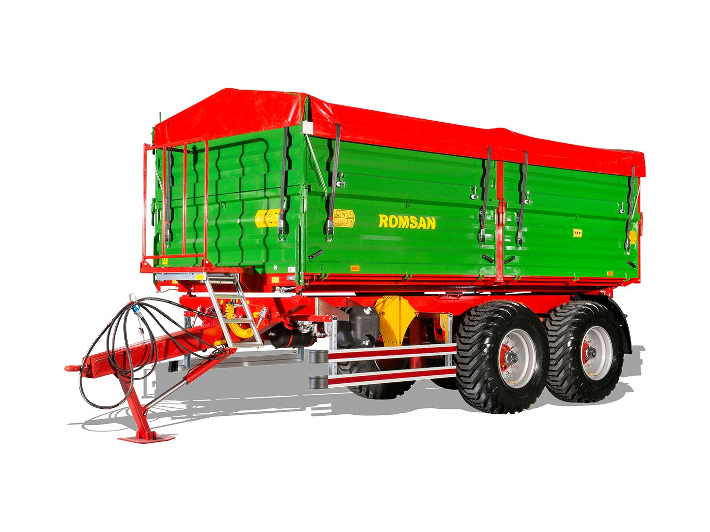 R 140 tasga benne agricole à tandem essieu - romsan - capacité de 14000 kg_3
