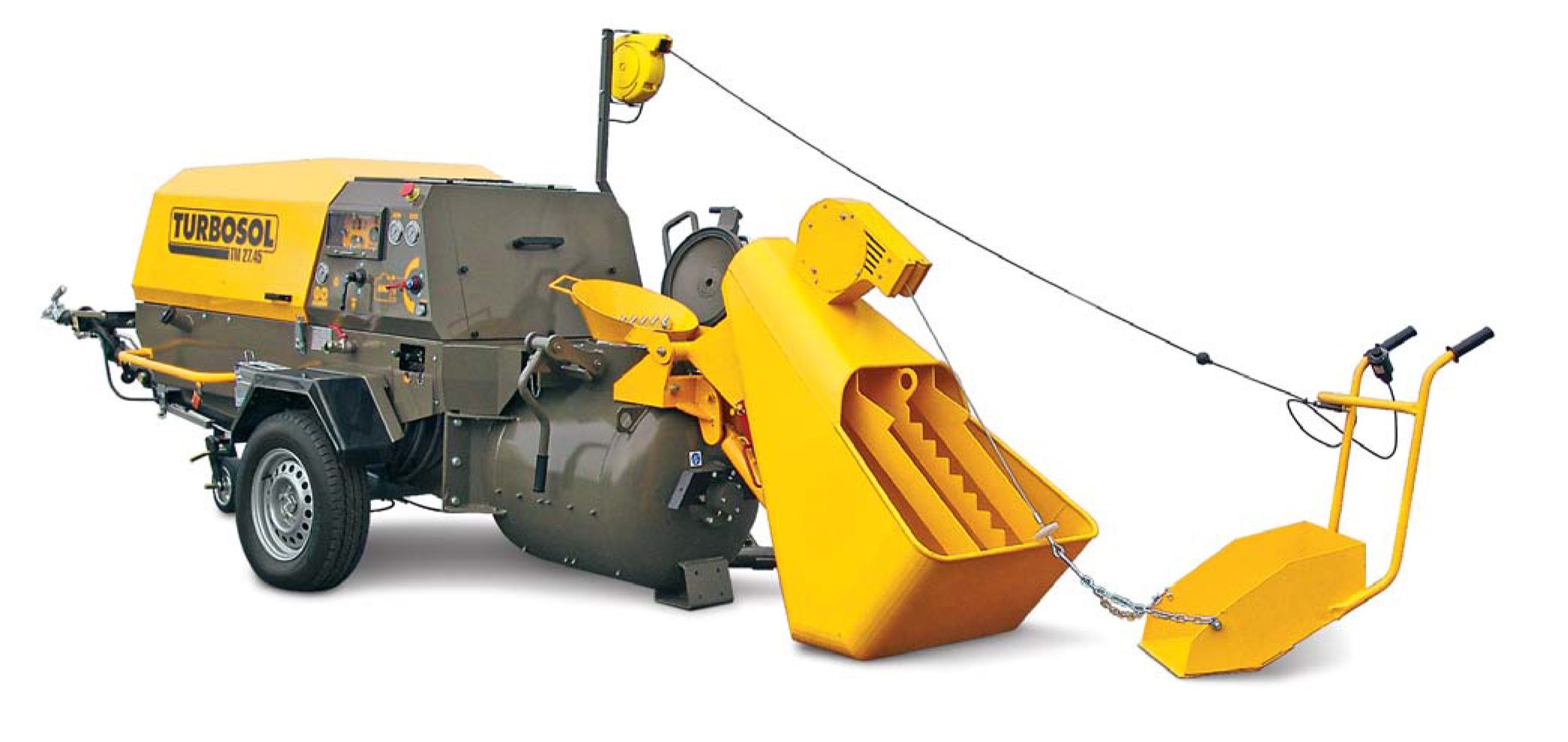 Transporteur de chapes isolantes à base d'argile expansée ou polystyrène