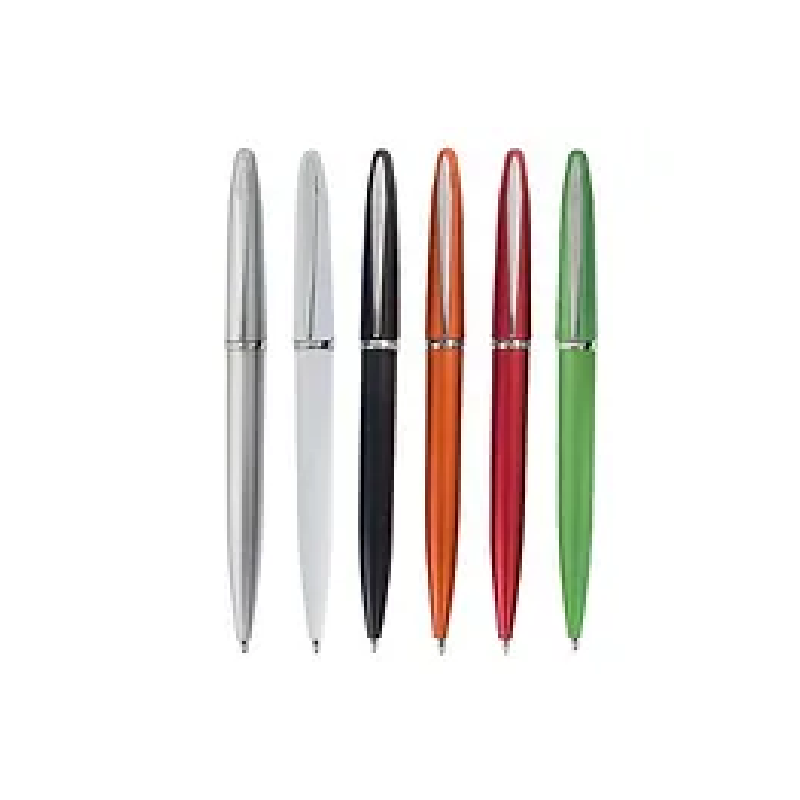 Stylo Modèle Sobre - bille noire - corps plastique et clip métal - 13,3 cm_3