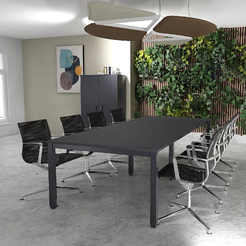 Table de reunion tempo 8-10 personnes - MOBEL LINEA - anthracite, anthracite, 300_3