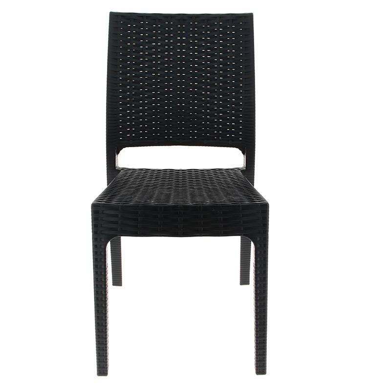 Chaise de restaurant tréssée Florida - GRIS_3