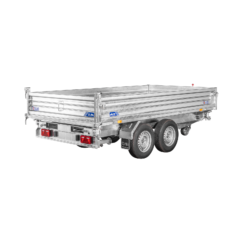 Remorque benne - 3,60 x 1,76m - 3500 kg - saris k3 360 176 3500 2hdse électrique tribenne_3