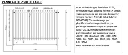Clôture industrielle - panneaux en fils d'acier soudés - pour bâtiments industriels et résidences_3