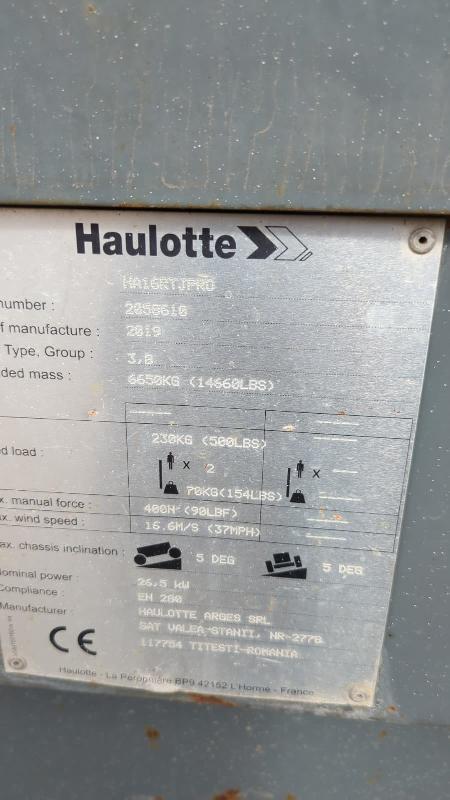 Nacelle articulée HAULOTTE ha16rtj pro occasion_3