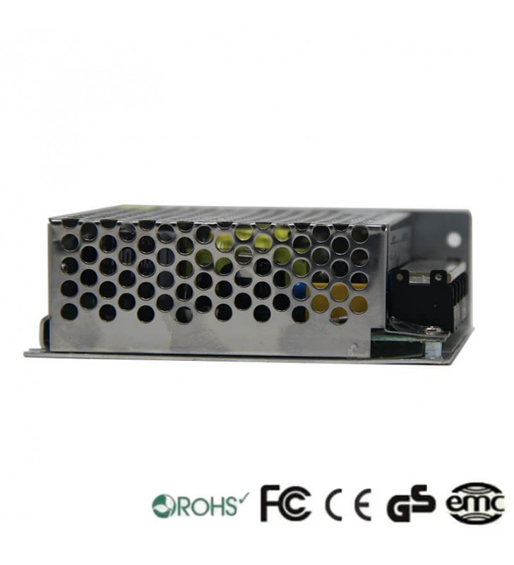 Alimentation 12V continu - 60W - 5A TECMO - Structure aluminium - Référence 12V60W_3