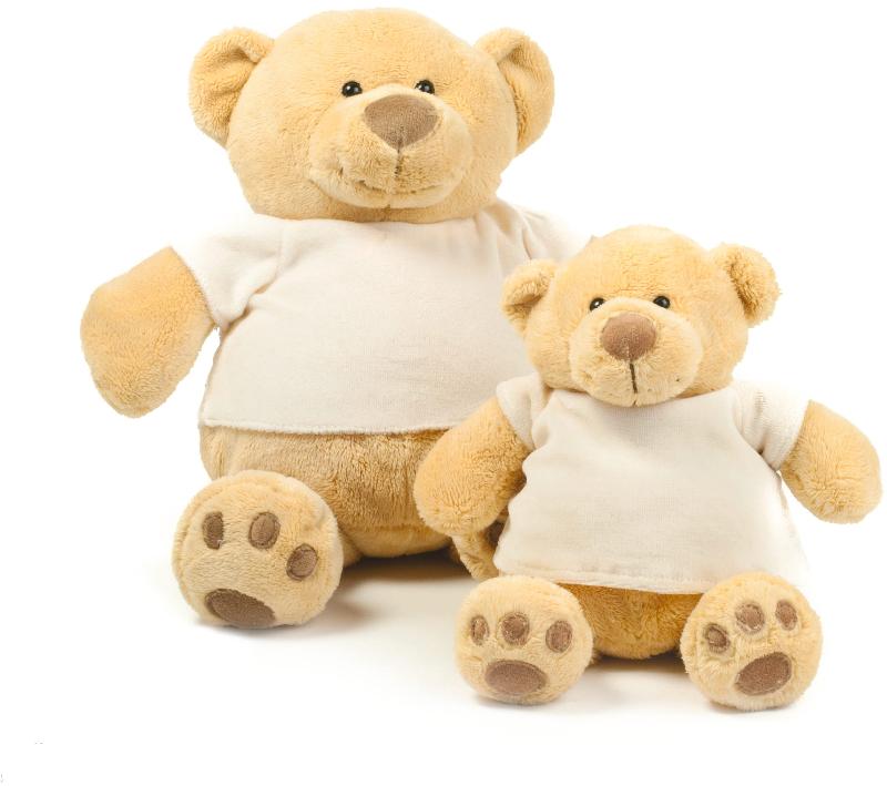 Peluche Ours Honey - Réf: MM21 - 100% polyester - T-shirt velours écru - Marque Mumbles_3