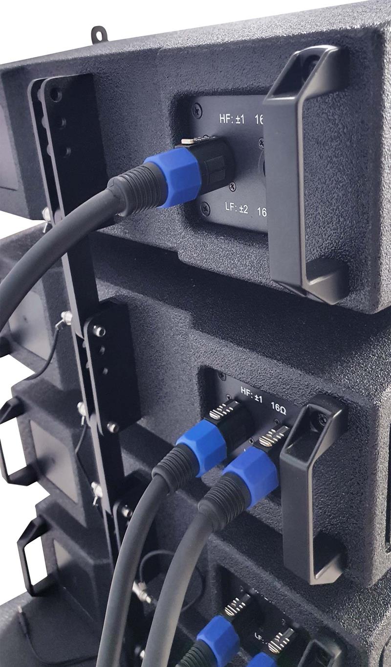 Système Line Array amplifié forte puissance - JS-LINEA avec enceintes compactes passives et subwoofer intégré_3