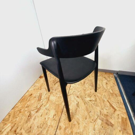 Chaise pour salle à manger Nemea Pedrali d'occasion en frêne noir - design moderne et ergonomique_3