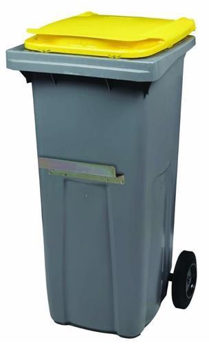 Conteneur Korok 2 roues 120L - Plusieurs coloris - Barre de manipulation_3