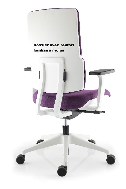 Fauteuil de bureau Wi Max avec coque blanche - Sokoa. - Non, Vert 155_3