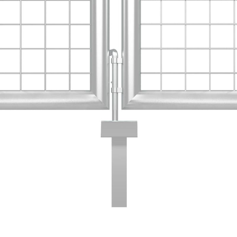 Vidaxl portal de jardin maille argenté 500x175 cm acier galvanisé 154558_3