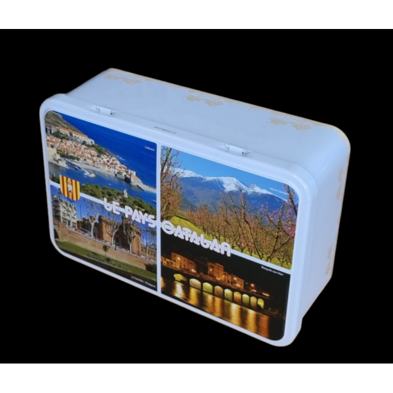 Boîte décorée en acier étamé JUNIOR 195 x 130 x 72 mm - 