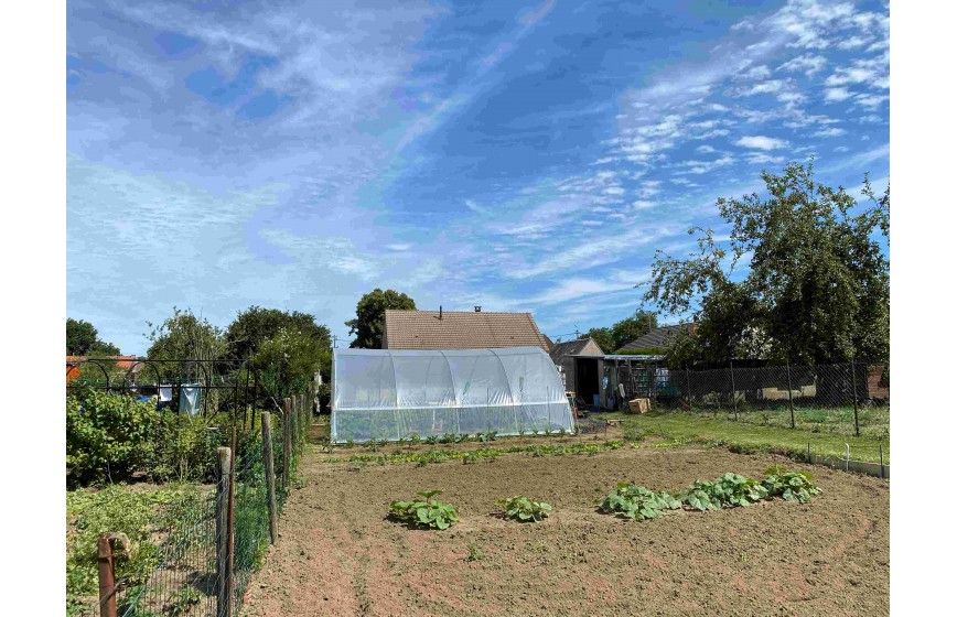 Serre de jardin avec aérations latérales des 2 côtés relevables par manivelles sur 0,70 m de hauteur - idéale pour les jardins de plus grande surface - SUPER_4