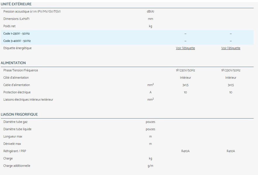 Climatiseur fixe Airwell WCF avec options de contrôle avancées