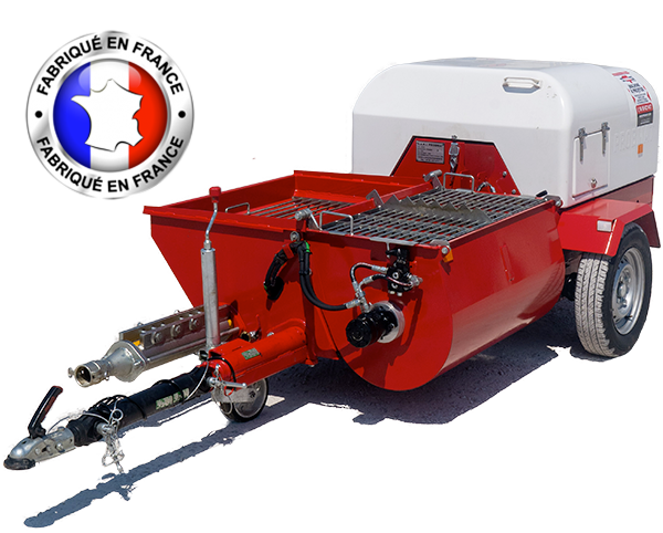 Machine à projeter pour enduits de façades, rejointoiement, finition piscine - Relevage hydraulique - Capacité 200L - B2000M_0
