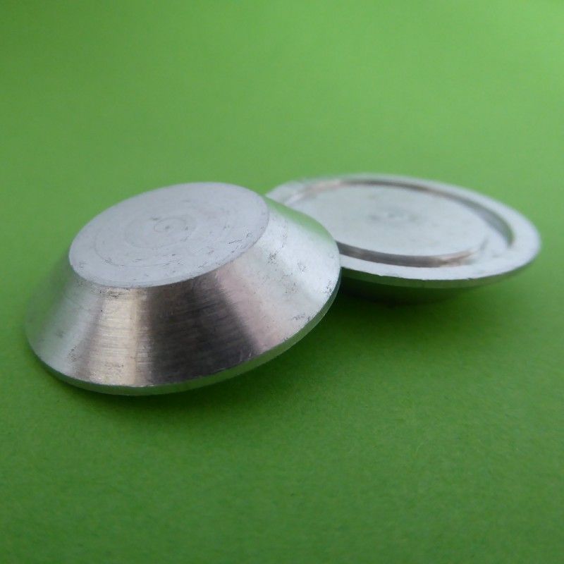Clou podotactile sans tige à coller - tête lisse pour supports fragiles - inox, laiton ou aluminium_3