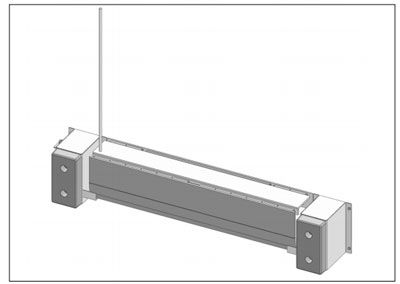 Mini-dock mécanique robuste avec renforts en caoutchouc moulé