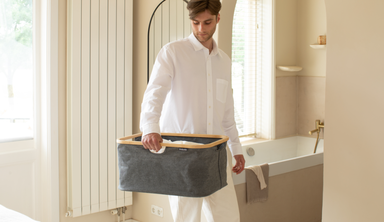 Panier à linge pliable Brabantia - 40 litres - Pepper Black - Stockage facile et compact_3