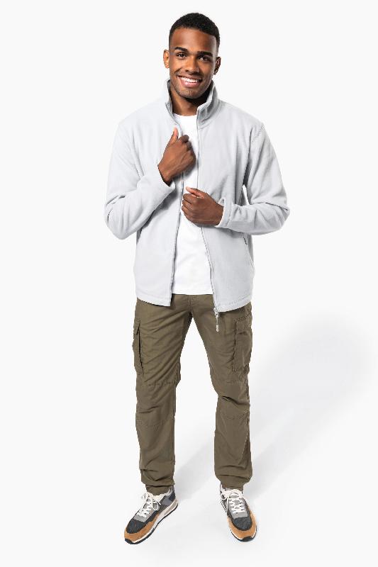 Veste micropolaire zippée homme - Réf: K911 - Kariban - 100% polyester antiboulochage - 300 g/m²_3