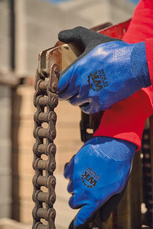 Gants de manutention en milieux humides - WKP703 - Normés EN ISO 21420, EN388 4342D - Enduction nitrile - Multi-tailles_3
