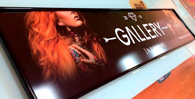 Panneau d'enseigne sans lumière encadré - aluminium laqué - impression directe_3