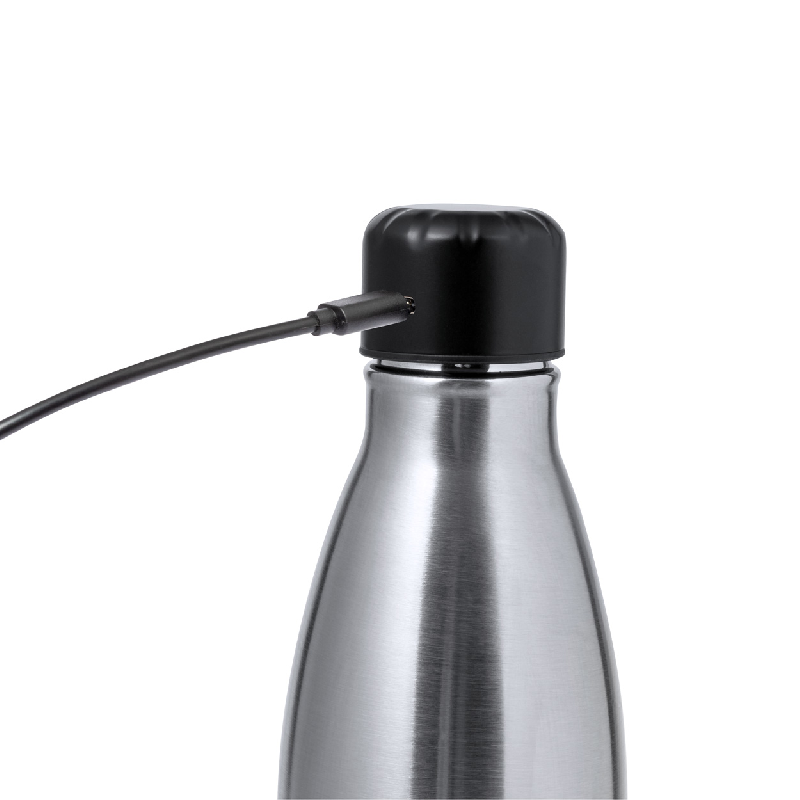 Gourde thermos à double paroi en acier inoxydable - 500 ml avec thermomètre tactile LED et batterie rechargeable_3