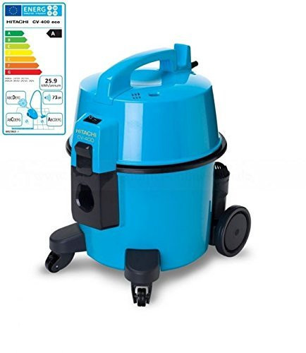 Aspirateur hitachi cv400 sans sac couleur bleu fluo_3