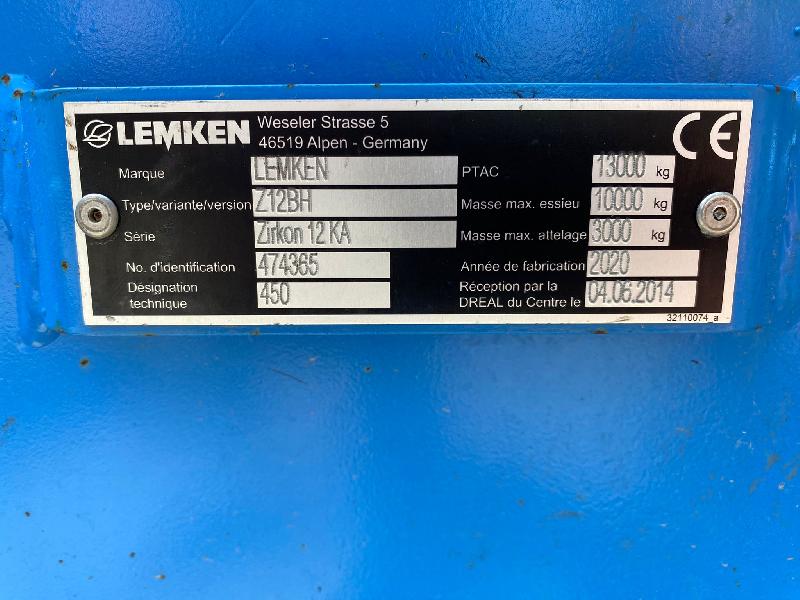 Lemken Solitair 25/450 KUA + Zirkon 12/450 KUA - Combiné de semis haute performance - Largeur 4,50m - Écartement 15cm - 2020_3