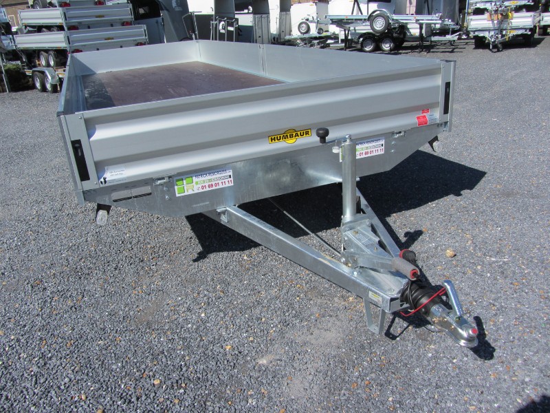 Remorque plateau HUMBAUR HT 256221 GR - 2 essieux, ridelles alu, structure modulaire_3