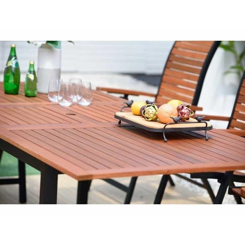 Table de jardin extensible flamingo bois d'eucalyptus – MTF – rectangulaire – 2nab2155_3