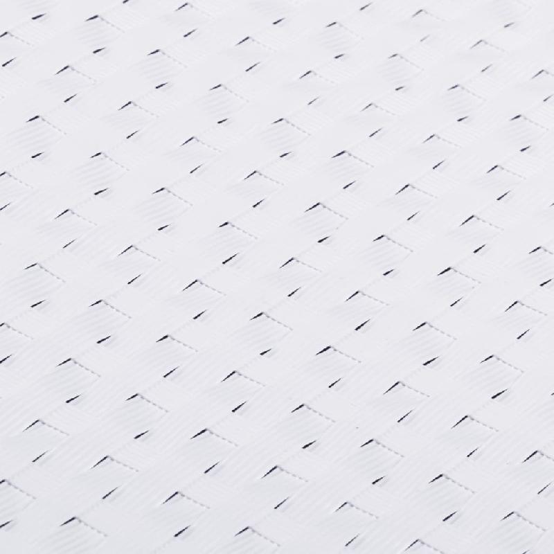 Vidaxl paravent de balcon blanc 600x90 cm résine tressée 156290_3