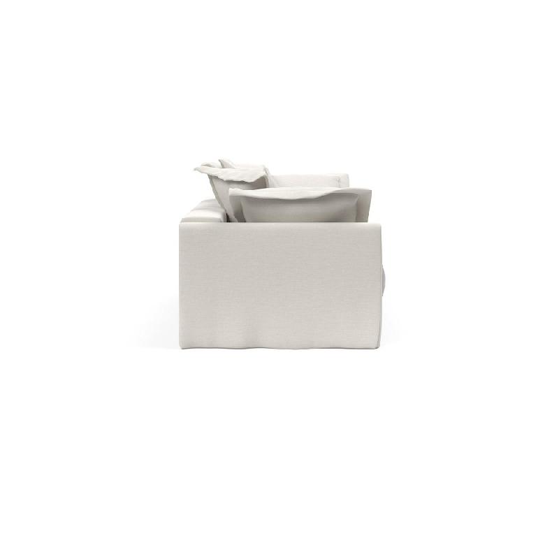 INNOVATION LIVING - Canapé design Pascala convertible lit 200x140 cm - Tissu Vivus Dusty Off White - Élégance et durabilité_3