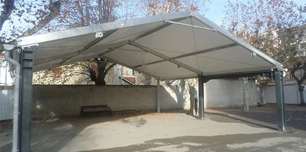 Auvents  et  tentes en Structures métallo textiles - modulables, déplaçables et économiques - conçus pour tous les besoins industriels, de la grande distribution et des collectivités - STANDARD_3