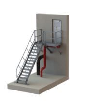 Escalier technique en acier galvanisé - Conforme EN 1090 et NF E 85 015 - Livré sous 72h_3