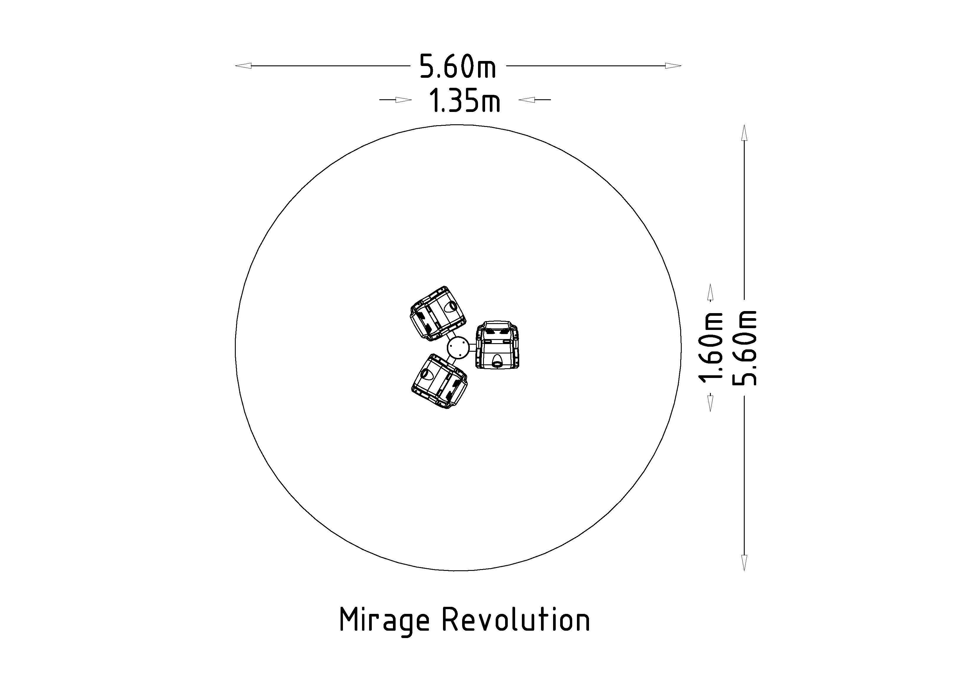 Manège à siège de balançoire Mirage pour aires de jeux - réf 8019525 - Hags - 5 à 12 ans - Zone de sécurité 25 m²_3