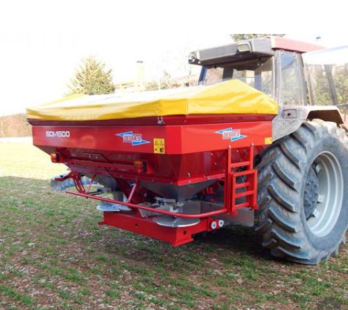 Distributeur d'engrais SDI - SEGUÉS - capacité 1 500 à 3 000 L, double disque inoxydable et distribution proportionnelle_3