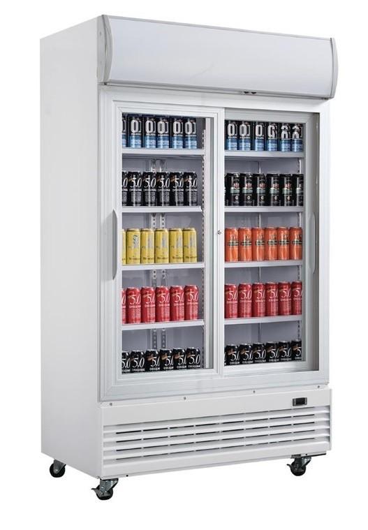 Vitrine réfrigérée 2 portes coulissantes 950 litres avec roulettes - gaz écologique r290_3