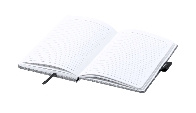Porte-documents avec chargeur rapide sans fil intégré 10W - Bloc-notes A5 en polyester RPET avec 80 feuilles_3