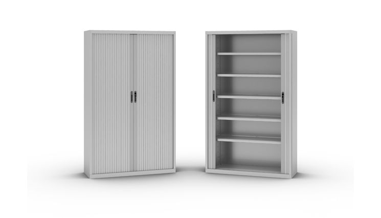 Armoire Mslide - métallique à rideaux escamotables en acier laqué - plusieurs dimensions disponibles_3