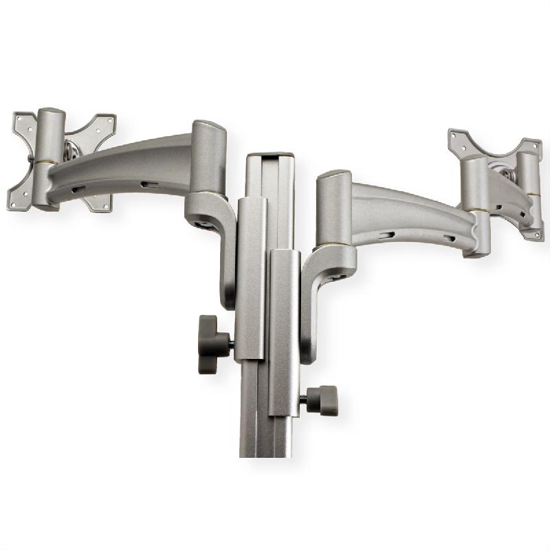 VALUE Bras double LCD, 4 points, fixation sur table, réglage séparé en hauteur_3