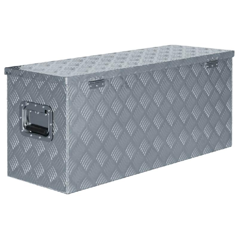 Vidaxl boîte en aluminium 90,5 x 35 x 40 cm argenté 142940_3