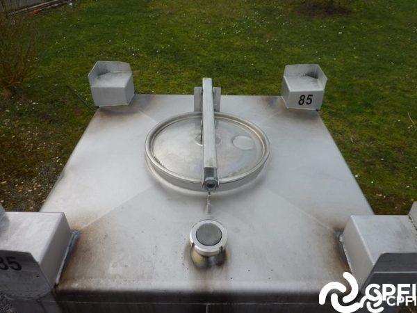 Container (IBC/GRV) inox carré 1000 L - CON016 - Dion Vanewiele_3