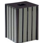 Corbeille publique Eden Etik - 50 L / 110 L - Avec ou Sans Cendrier - Fabrication Française_3