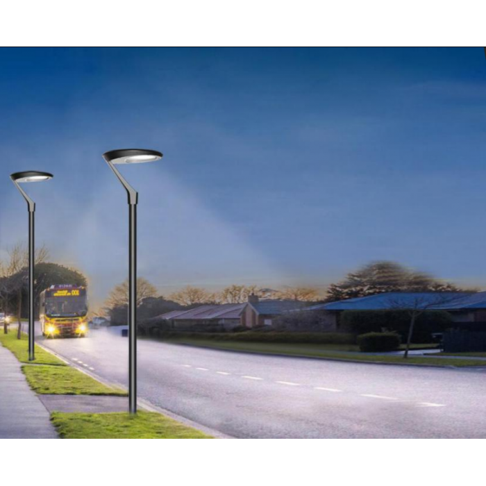 Luminaire d'éclairage public sur mât led 60w, design moderne pour les parkings ou encore les zones résidentielles - squor_3