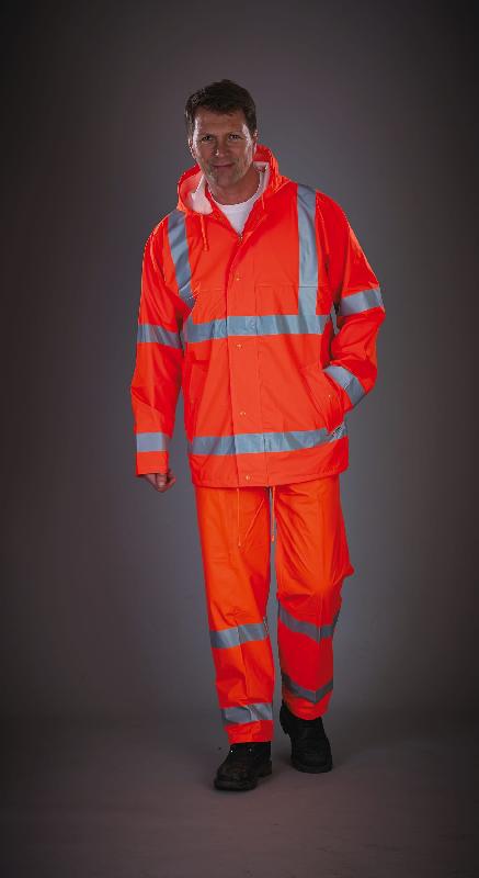 Pantalon de pluie respirant Hi-Vis Soft Flex - Réf: YHVS451 - 100% Polyester, Norme EN ISO20471:2013 Catégorie 1_3